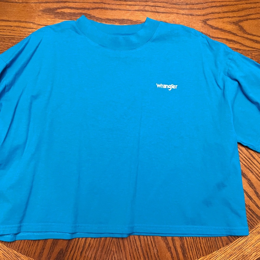 Wrangler Teal Crew Neck Shirt